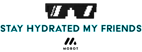 Sunglasses Hydration Sticker by MOBOT Nation