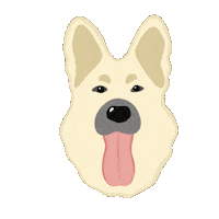 Hyenadesign dog blink max hyena Sticker