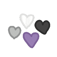Gay Pride Hearts Sticker by TeaBag