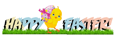 Bunny Rabbit Happy Easter Sticker