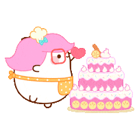 Hungry Food Sticker by Molang