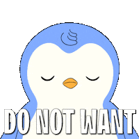 No Way Smh Sticker by Pudgy Penguins