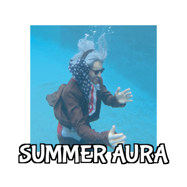 Founding Father Swimming Sticker