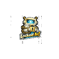 Locked In Game Face Sticker by Digi 995