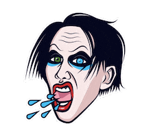 Marilyn Manson Spit Sticker