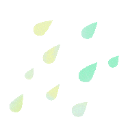 xusu rain holographic raindrops xusu Sticker