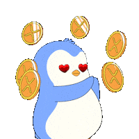 In Love Money Sticker by Pudgy Penguins