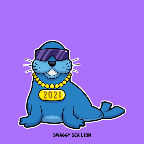 Sea Lion Illustration GIF by VeeFriends