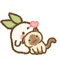 Cat Love Sticker by LoBo