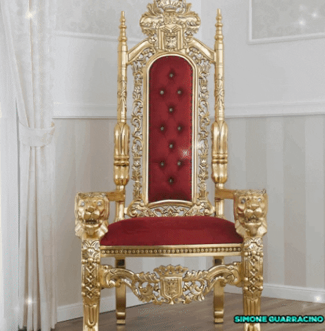 simone_guarracino brand gold king throne GIF