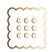 Gold Candy Sticker by Three Polska