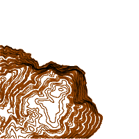 Chimney Rock Topography Sticker by LYNKRobotics