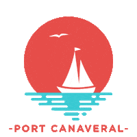 bon voyage water Sticker by Space Coast Office of Tourism