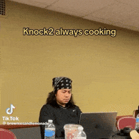 Addison0 cooking locked in k2 knock2 GIF