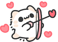 Valentines Day Cat Sticker