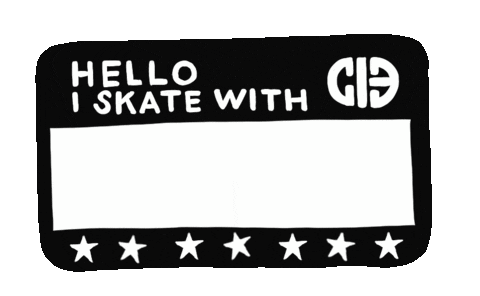 ladytrample giphyupload roller skate chapter name tag Sticker