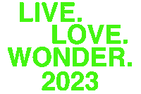 Live Love Wonder Sticker by Wonderfruit Festival