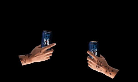 86BEER giphyupload cheers wolf intense GIF