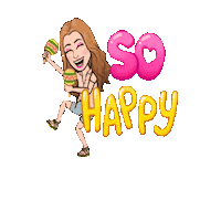 by_pattryflor feliz alegria danca uhul Sticker