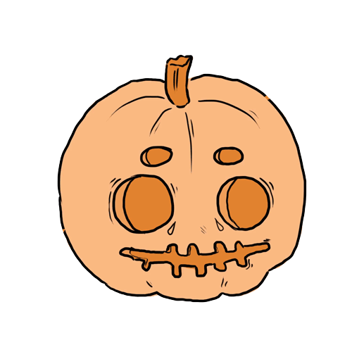 jack o lantern halloween Sticker by molehill