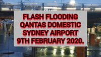 Wild Weather and Intense Rainfall Causes Flooding at Sydney Airport