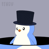 Top Hat Loop GIF by Pudgy Penguins
