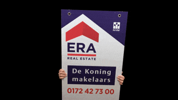 DeKoningWonen makelaardij dekoningmakelaars de koning makelaars verkoopbord GIF