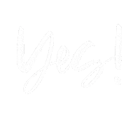 Yes Yes Yes Sticker by Kelley Bren Burke