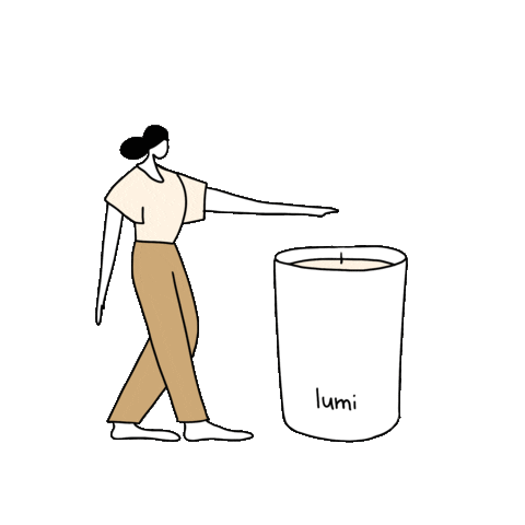 Свеча Sticker by Lumi Candle