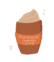 Coffee Fall Sticker by Glück ist...