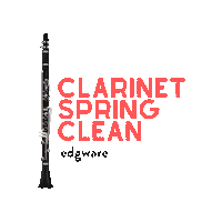 Clarinet Spring Clean Sticker by Edgware BY BBICO