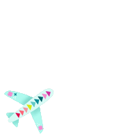 Kpcreates Kpcreatesdesigns Quilttrip Colorfulairplane Funtravel Airplanetravel Airplane Sticker