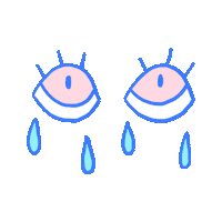 Sad Eyes Sticker
