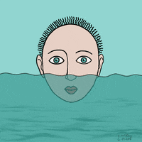 elemckay blue water eyes fish GIF