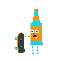 Beer Wink Sticker by Cezar Iliescu