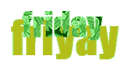 Friday Text Sticker