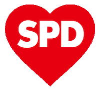 Rot Herzschlag Sticker by SPD