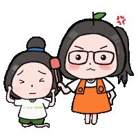 citrus__illustration angry hit hate noo Sticker