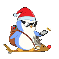 Merry Christmas Sticker by Pudgy Penguins