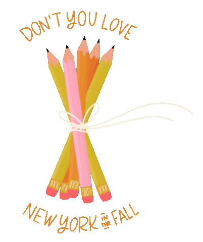 New York Fall Sticker