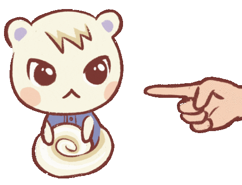 sunny_acnh giphyupload kawaii animal crossing poke Sticker