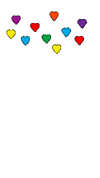 mvlvk happy sad rainbow blue Sticker