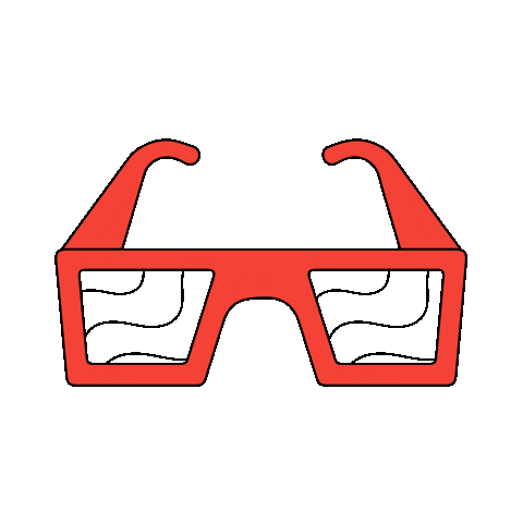 3D Glasses Sticker by Rawww