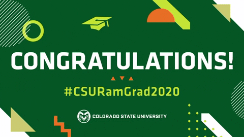 Csu Rams Congratulations GIF by Colorado State University