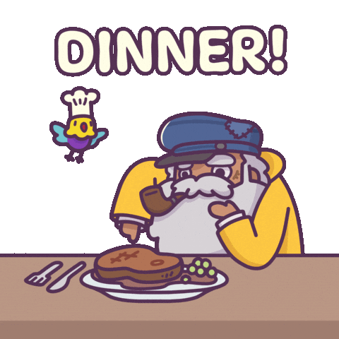 Hungry Bird Sticker by Castaways
