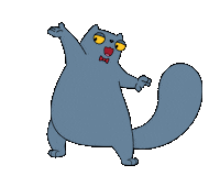 Boris E Rufus Cat Sticker by Belli Studio