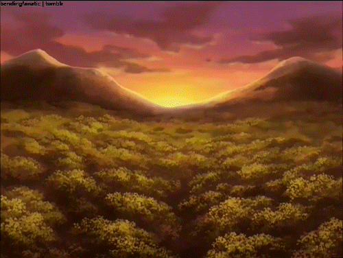 avatar the last airbender sunset GIF