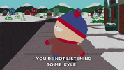 stan marsh snow GIF by South Park 