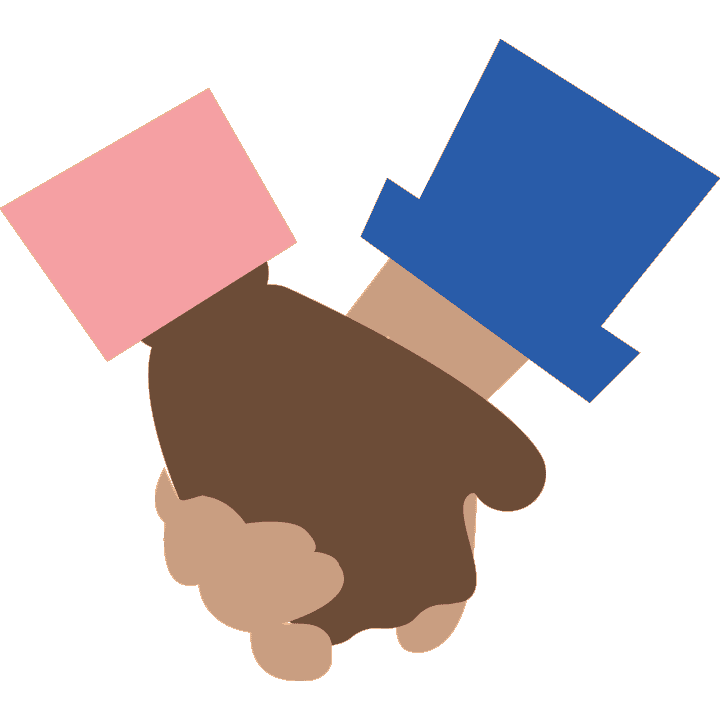 theBIF giphyupload hands support best friends Sticker