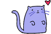 Cat Love Sticker by javadoodles